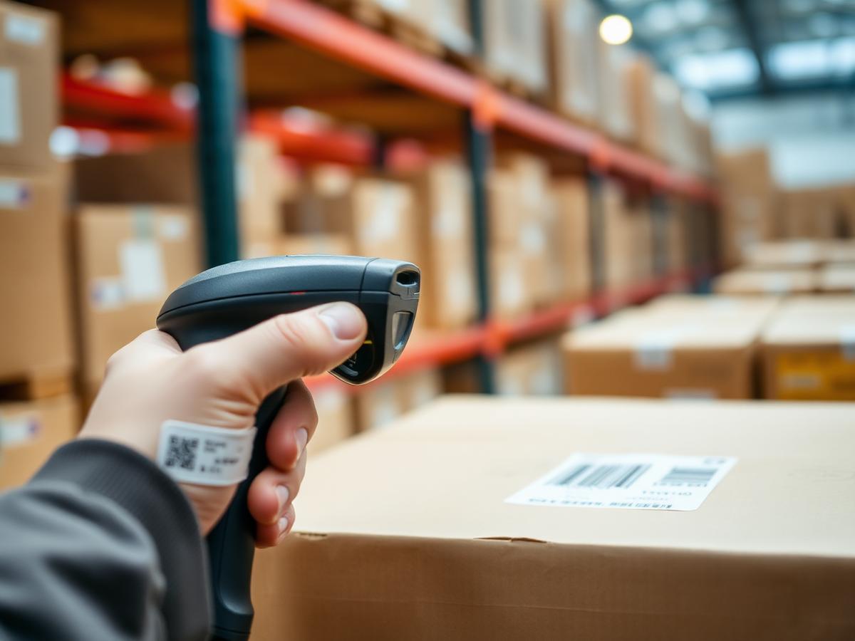 Barcode scan of a shipping label